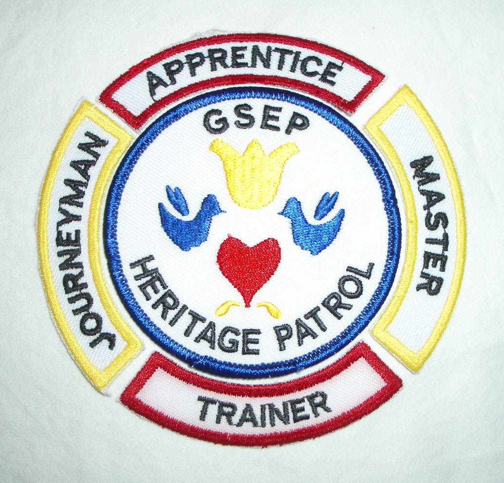 heritage patrol patch with levels around it